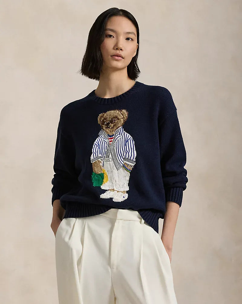 Sweater R&L | Navy Blue Polo Bear