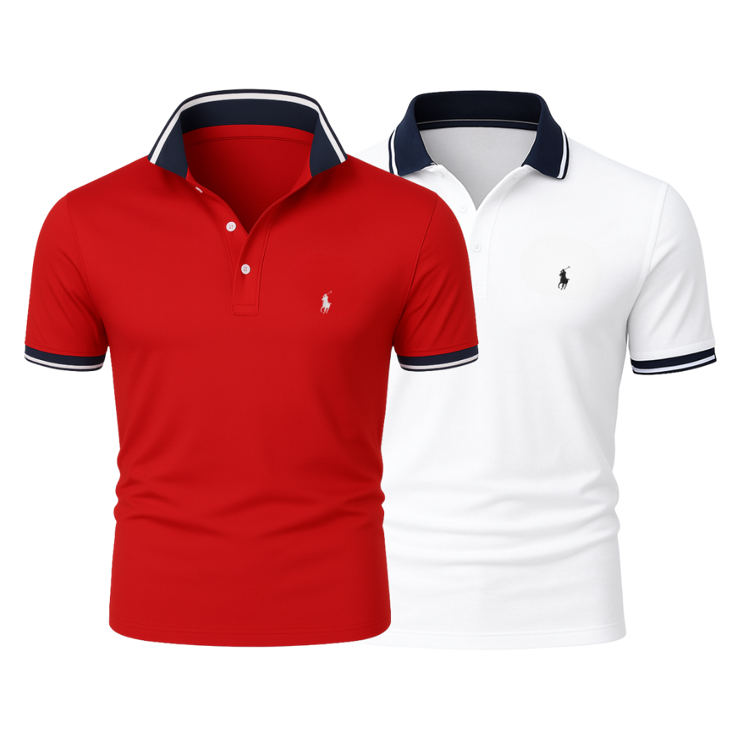 (KAUFE 1, ERHALTE 2) - Premiere Polo Shirt Kit – Professional Line by R&L (2-Pack)