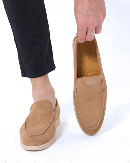 Chaussons en daim haut de gamme