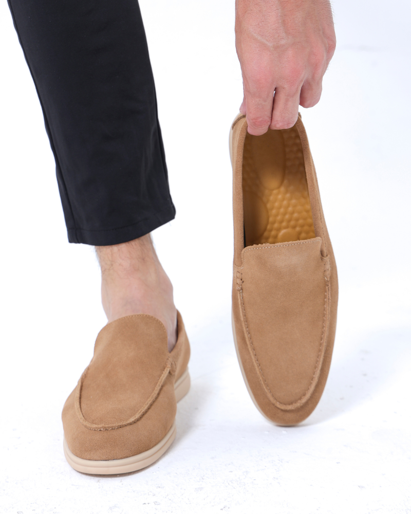 Chaussons en daim haut de gamme
