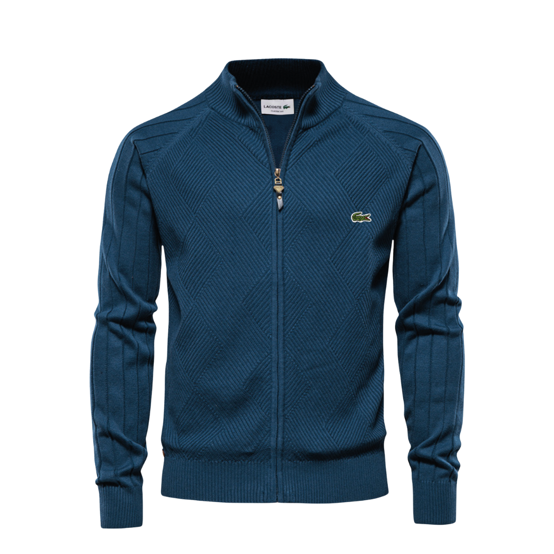 Pull Zippé Texturé LC Homme