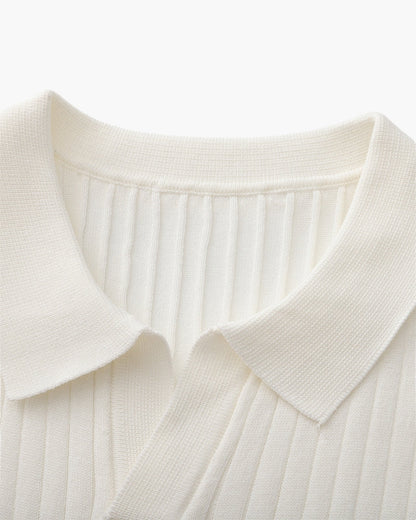 Polo côtelé haut de gamme