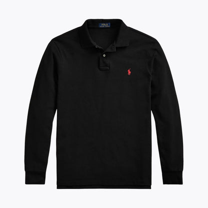 RL Mesh Long-Sleeve Polo Shirt