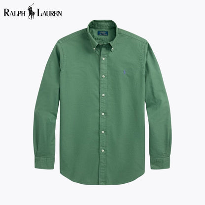 RL Slim Fit Garment-Dyed Oxford Shirt