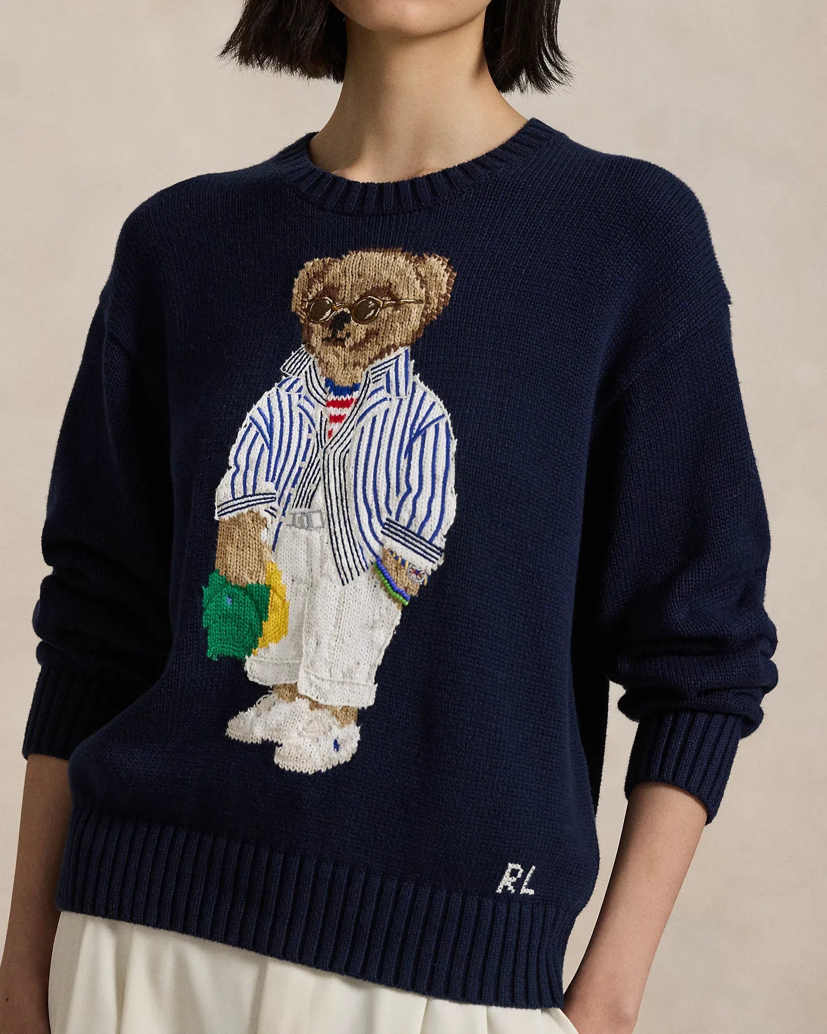 Sweater R&L | Navy Blue Polo Bear